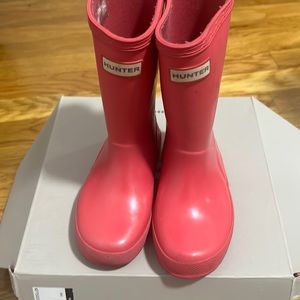 Hunter kids original kids first gloss rain boot